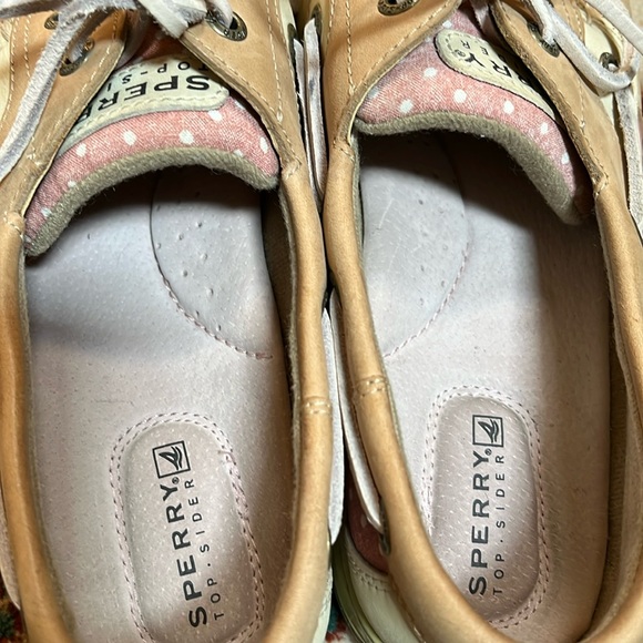 Sperry Top-Sider Tan Leather Memory Foam Cushioned Boat Shoes Loafers size 8.5 - Picture 13 of 15